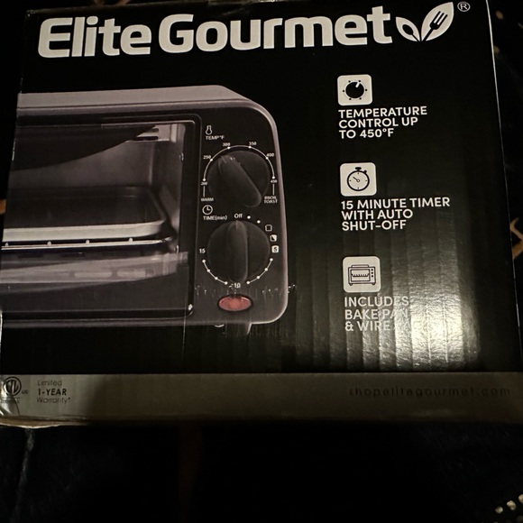 🆕 In Box Elite Gourmet 2 Slice Toaster Oven - Picture 4 of 5